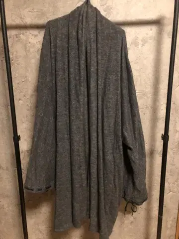 SOU SOU 롱 가디건 L 소우소우 그레이 궁중 소매