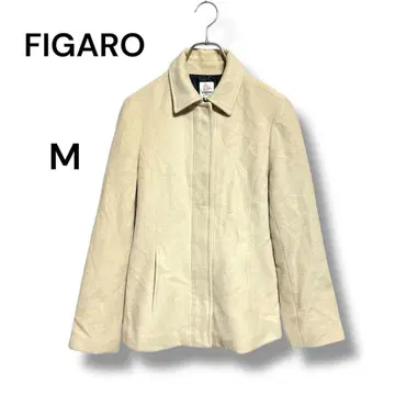 FIGARO Paris 체스터 코트 M 상당 울 100% 베이지 계열