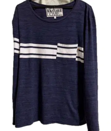 프리 시티 롱 T 네이비 x 화이트 3 FREE CITY 롱 티셔츠 긴팔