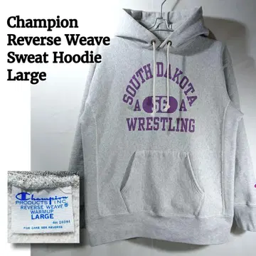 [미색] 챔피온 리버스 위브 후드 맨투맨 사우스 다코타/속기모 파랑 택