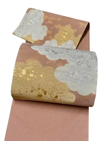 S70 새상품급 일품 후쿠로 오비 츠즈레 순수 실크