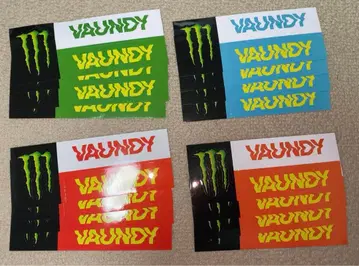 VAUNDY 몬스터 스티커 전 4종 x 4세트 세븐일레븐