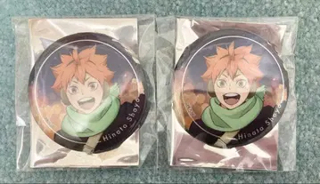 하이큐 코스모 월드 홀로그램 캔뱃지 히나타 쇼요 2점