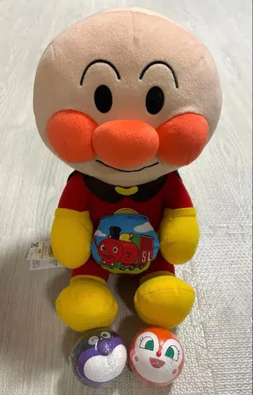 [ 새상품 ] 호빵맨 봉제 인형 커다란 호빵맨 마스코트 세트