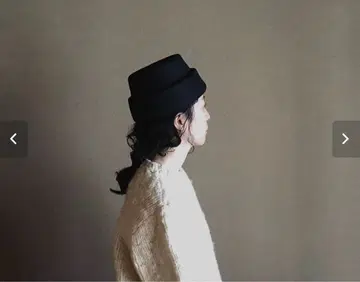 mite 엔 모자 멜톤 원단 블랙