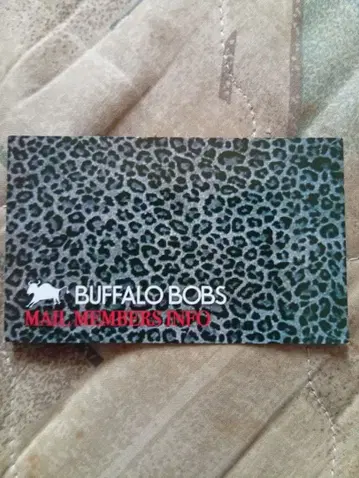 BUFFALOBOBS 버팔로 밥스의 명함과 신발 박스와 지갑 세트