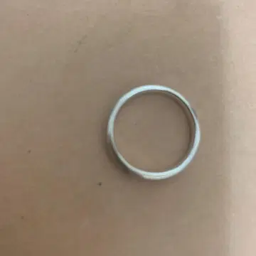 심플 실버 반지 작은 돌 포함 13호