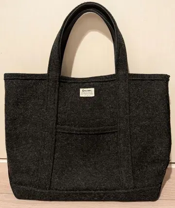 새상품급 ORCIVAL 울 혼방 펠트 원단 토트백