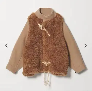 [ 새상품 ] HYKE 시어링 더플 자켓 베이지