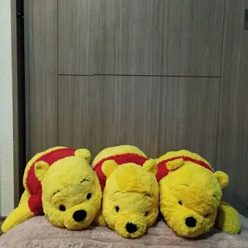 푸우 다키마쿠라 봉제 인형 60cm 3개 디즈니랜드 Pooh