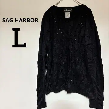 1점만 SAG HARBOR [ L ] 블랙 긴팔 가디건 포함 상의