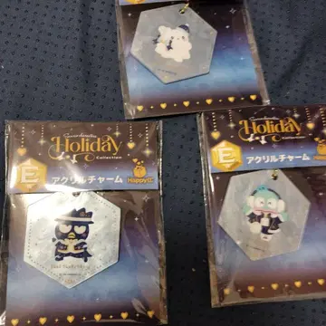 HappyC 홀리데이 컬렉션 아크릴 참 3개 세트