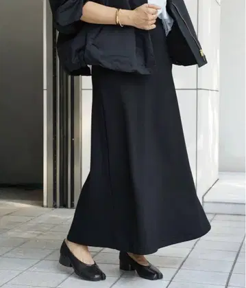 Deuxieme Classe 뉴 저지 플레어 스커트