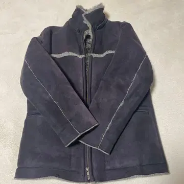 다크 블루 스웨이드풍 자켓