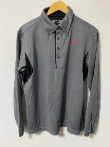 오클리 그레이 골프 긴팔 피케 셔츠 L