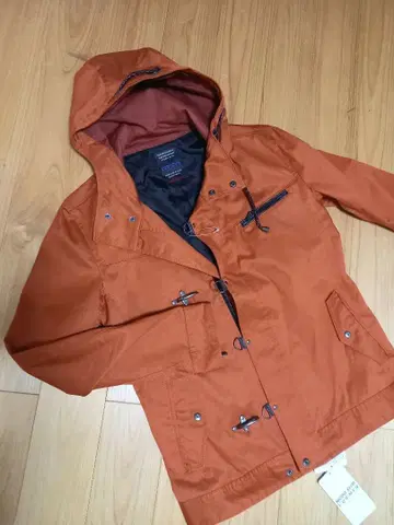 오렌지 더플 코트 스타일 자켓