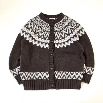 프릭스스토어 노르딕 가디건 워셔블 브라운