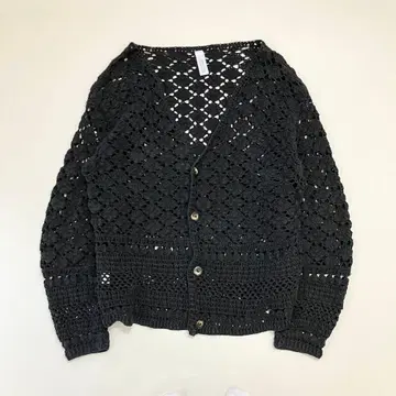 INDUSTRIAL HINDUSTAN Niche. 크로셰 뜨개질 가디건