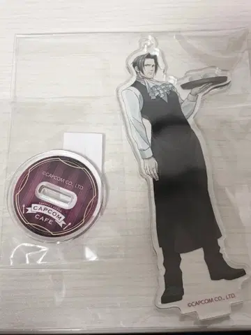 역전재판 캡콤 카페 미츠루기 레이지 아크릴 스탠드