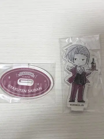 역전재판 아크릴 스탠드 미츠루기 레이지 캡콤 카페