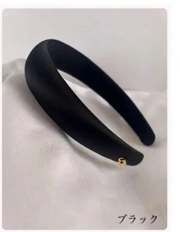 THE HANY Bijoux 클래식 새틴 머리띠 미사용 새상품 블랙