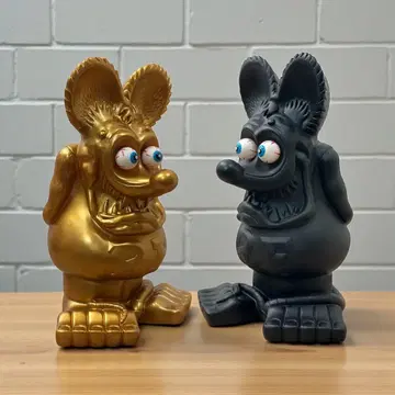 랫핑 소프트 비닐 블랙 & 골드 30cm 사이즈 2