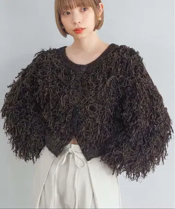 [ 새상품 ] tiptop 루프 프린지 2WAY 니트