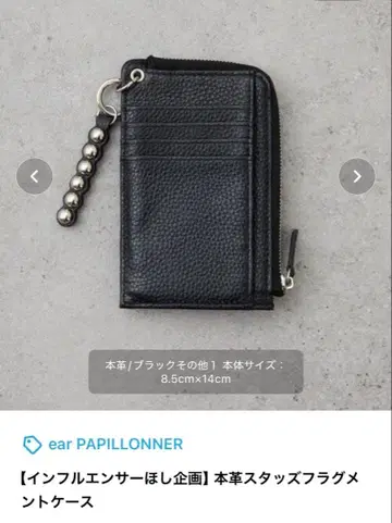 ear PAPILLONNER 프래그먼트 케이스 블랙