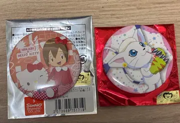 디지몬 어드벤처 야가미 이슬이(히카리) 테일몬 캔뱃지