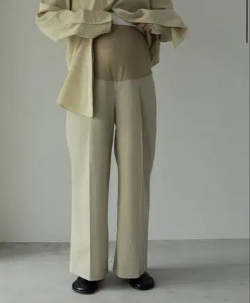 [Reha.] Tuck Wide Pants 베이지