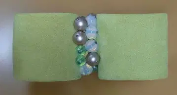 acoca 그린 비즈 부착 머리핀