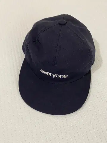 everyone 자수 로고 네이비 캡
