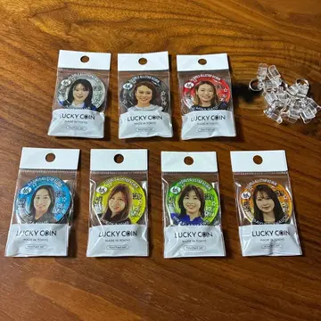 제1회 여자 올스타 경륜 럭키 코인 키체인 세트 8개