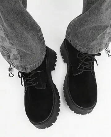 더비 슈즈 / 가죽 신발 / 블랙