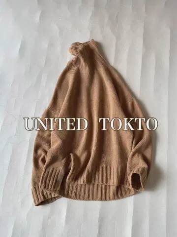 유나이티드 도쿄 UNITED TOKTO 울 캐시미어 터틀 니트