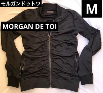 상태 좋음 남성용 M 모르간 드 투아 점퍼 더블 지퍼 블랙
