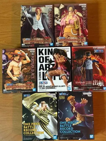 원피스 피규어 묶음 판매 루피 에이스 샹크스 7개 세트