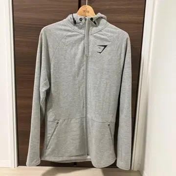 Gymshark 풀 집업 후드티 / 그레이 사이즈 L