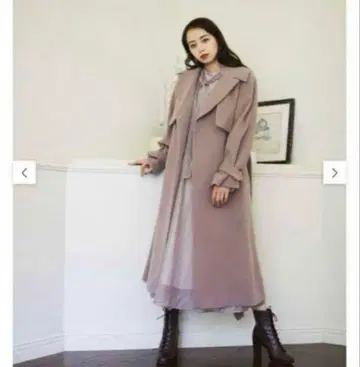 JILL BY JILLSTUART 빅 컬러 울 트렌치코트