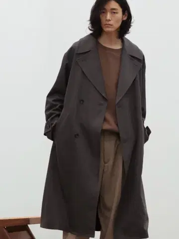 [ WYM LIDNM ] 미니멀 와이드 트렌치 코트 M 사이즈