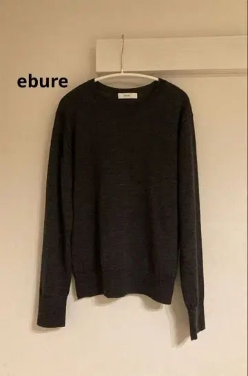 에부르 2023 울 니트 그레이 ebure