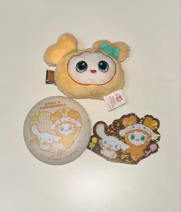 TWICE 지효 지브리 헤어핀 캔뱃지 스티커 세트