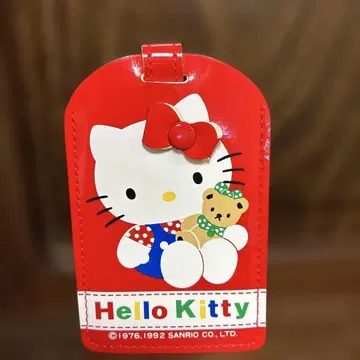 헬로키티 수하물 택 빨간색