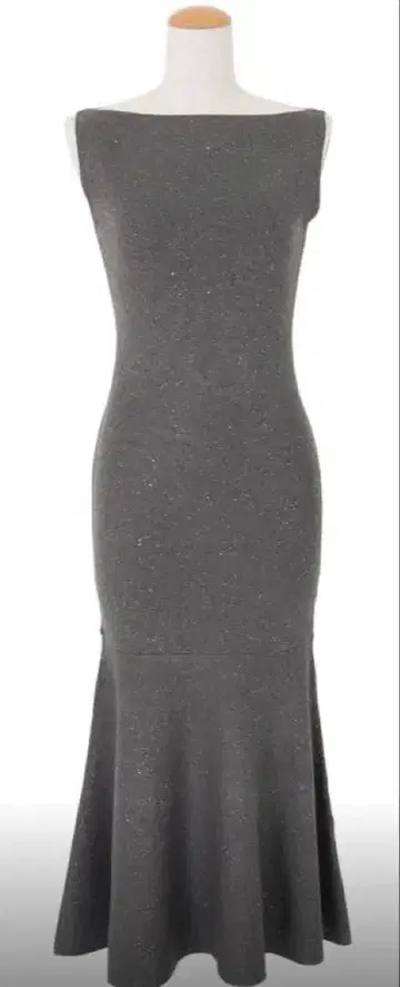 [AMBIENT] 니트 원피스/드레스/머메이드/그레이/스팽글/M