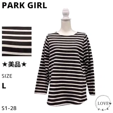 새상품급 PARK GIRL 상의 티셔츠 긴팔 크루 s2