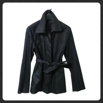 MUROM 코트 끈 벨트 포함! [빈티지] 블랙 BLACK