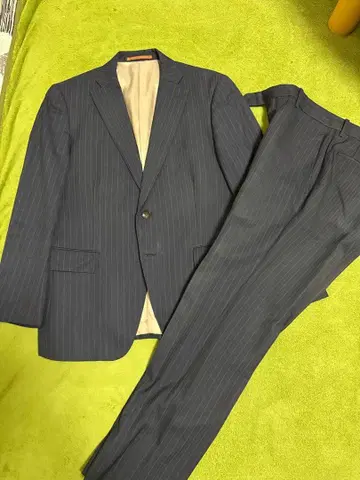 퍼펙트 수트 팩토리 네이비 스트라이프 수트