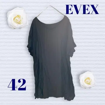 에벡스 튜닉 빅사이즈 블랙 반팔 체형 커버 허리 조임