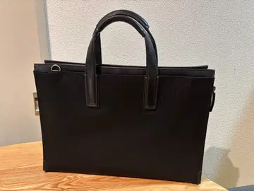 나일론 스트라이프 비즈니스 백 블랙