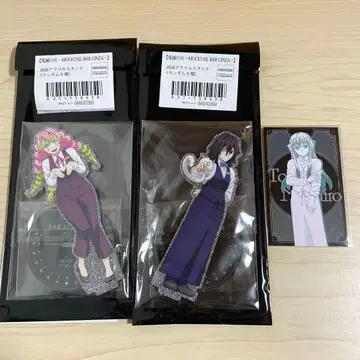 귀멸의 칼날 모크텔 바 양면 아크릴 스탠드 이쿠로 오바나이 칸로지 미츠리